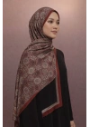 Mavi İpek Bordo Serisi Soft Pamuk Şal D8
