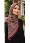 Mavi İpek Bordo Serisi Soft Pamuk Şal D8