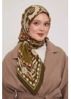Levidor Royal Eşarp Etnik Desen Haki