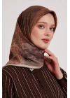 Levidor Royal Eşarp Batik Desen Kahve