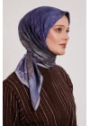 Levidor Royal Eşarp Batik Desen Lacivert