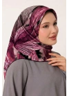 Levidor Tensel Eşarp Fırça Desen Mor