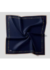 Bonjela Soft Eşarp Minimal Çiçek Desen Lacivert