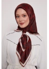 Levidor Kristal Eşarp Bulut Batik Bordo