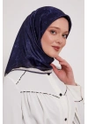 Levidor Kristal Eşarp Bulut Batik Lacivert
