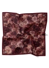 Levidor Kristal Eşarp Gül Desen Koyu Bordo