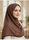 Mismara Müslin Biyeli Eşarp Mocha
