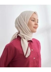 Mismara Müslin Biyeli Eşarp Vizon Bordo