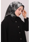 Levidor Kristal Eşarp Esinti Desen Siyah