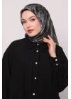 Levidor Kristal Eşarp Esinti Desen Siyah