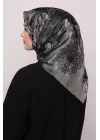 Levidor Kristal Eşarp Esinti Desen Siyah