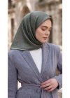 Levidor Kristal Eşarp Filiz Desen Haki