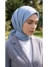Levidor Kristal Eşarp Filiz Desen İndigo Mavi