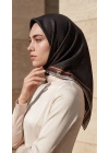 Levidor Kristal Eşarp Kemer Desen Siyah