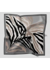 Levidor Kristal Eşarp Zebra Desen Gri