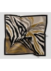 Levidor Kristal Eşarp Zebra Desen Siyah