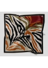 Levidor Kristal Eşarp Zebra Desen Siyah Vizon