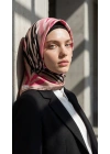 Levidor Kristal Eşarp Zebra Desen Vizon