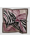 Levidor Kristal Eşarp Zebra Desen Vizon