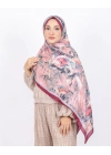 Luissa Bambu Kraş Şal Pastel Desen Bordo