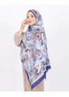 Luissa Bambu Kraş Şal Pastel Desen Lacivert
