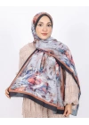 Luissa Bambu Kraş Şal Pastel Desen Siyah
