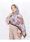 Luissa Bambu Kraş Şal Pastel Desen Siyah