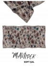 Mavi İpek Soft Pamuk Şal Desen 1 D10