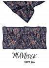 Mavi İpek Soft Pamuk Şal Desen 1 D5