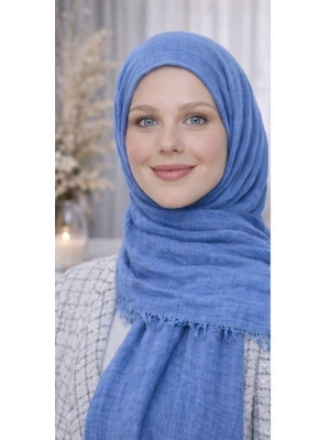 Bürümcük Şal Kot Mavi