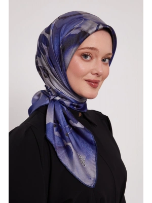 Levidor Kristal Eşarp D4 Saks Mavi