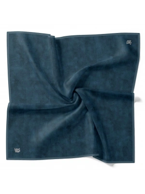 Levidor Kristal Eşarp Bulut Desen Petrol Mavi