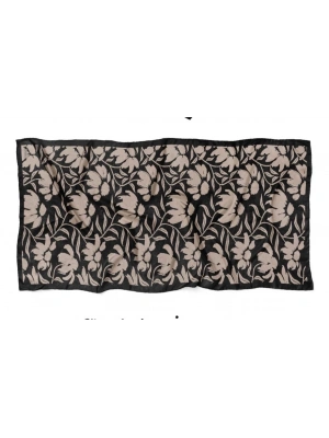 Mavi İpek Siyah Vizon Serisi Soft Pamuk Şal D2