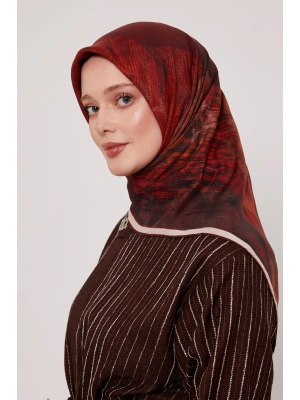 Levidor Royal Eşarp Batik Desen Bordo