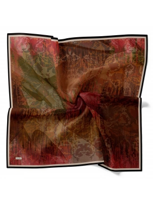 Levidor Royal Eşarp Batik Desen Kiremit