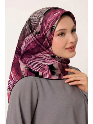 Levidor Tensel Eşarp Fırça Desen Mor