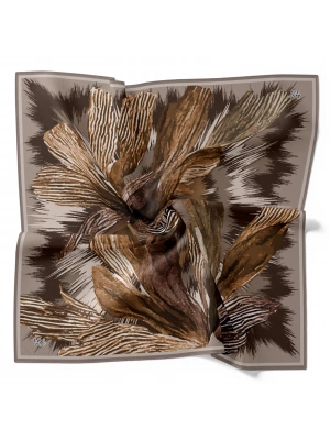 Levidor Tensel Eşarp Fırça Desen Vizon