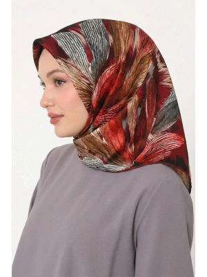 Levidor Tensel Eşarp Fırça Desen Bordo