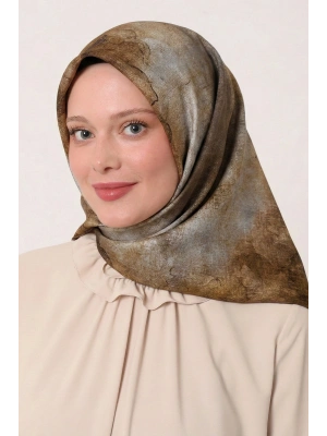 Levidor Tensel Eşarp Batik Desen Yağ Yeşil