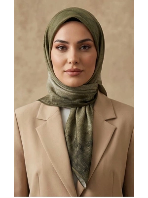 Levidor Tensel Eşarp Batik Desen HAKİ