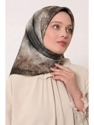 Levidor Tensel Eşarp Batik Desen Kahve