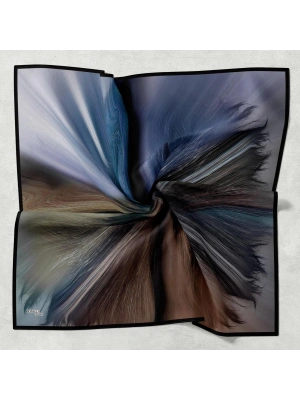 Bonjela Soft Eşarp Fırça Desen Siyah