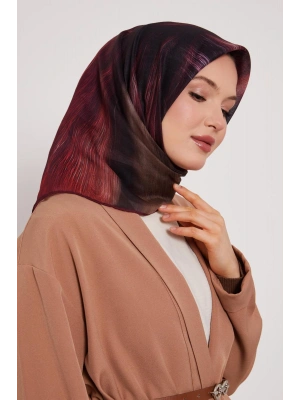 Bonjela Soft Eşarp Fırça Desen Bordo