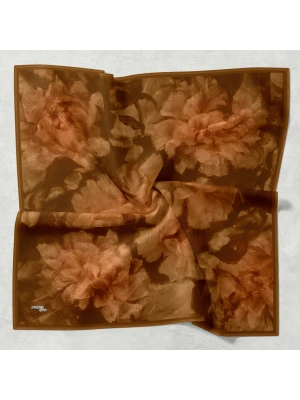 Bonjela Soft Eşarp D2 Çiçek Desen Taba