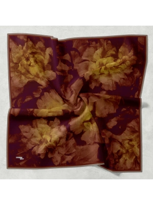 Bonjela Soft Eşarp D2 Çiçek Desen Mor