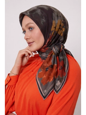 Mismara Organik Pamuk Eşarp D1 Füme