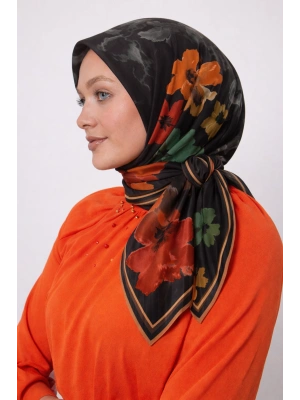 Mismara Organik Pamuk Eşarp D1 Siyah