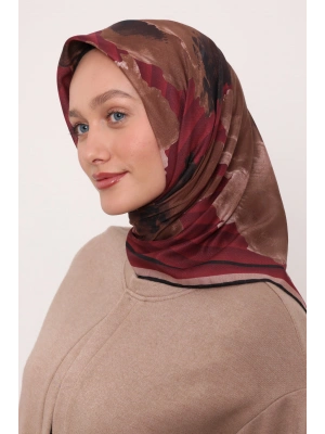 Mismara Organik Pamuk Eşarp D1 Bordo