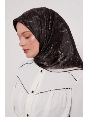 Levidor Kristal Eşarp Bulut Batik Siyah