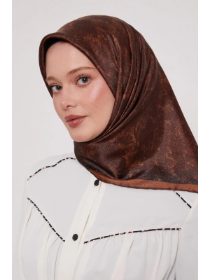 Levidor Kristal Eşarp Bulut Batik Acı Kahve